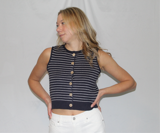 Sailor Cardigan Vest